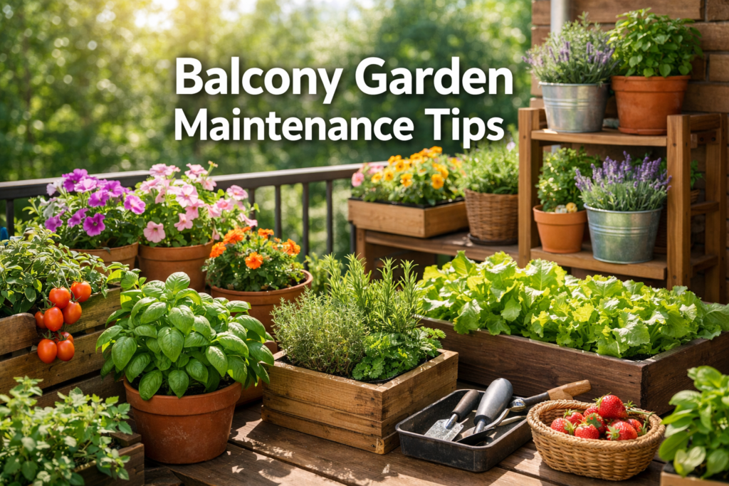 Balcony Garden Maintenance Tips