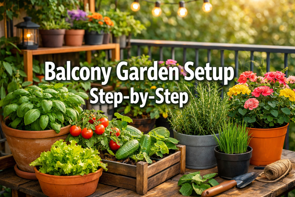 Balcony Garden Setup Step-by-Step