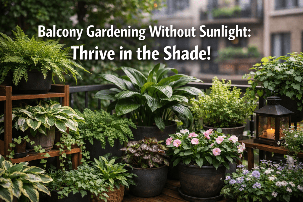 Balcony Gardening Without Sunlight