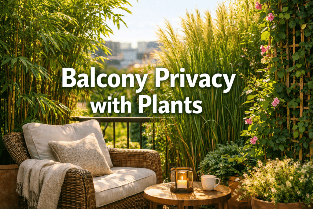 Balcony Privacy with Plants