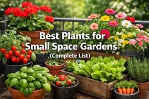 Best Plants for Small Space Gardens (Complete List)