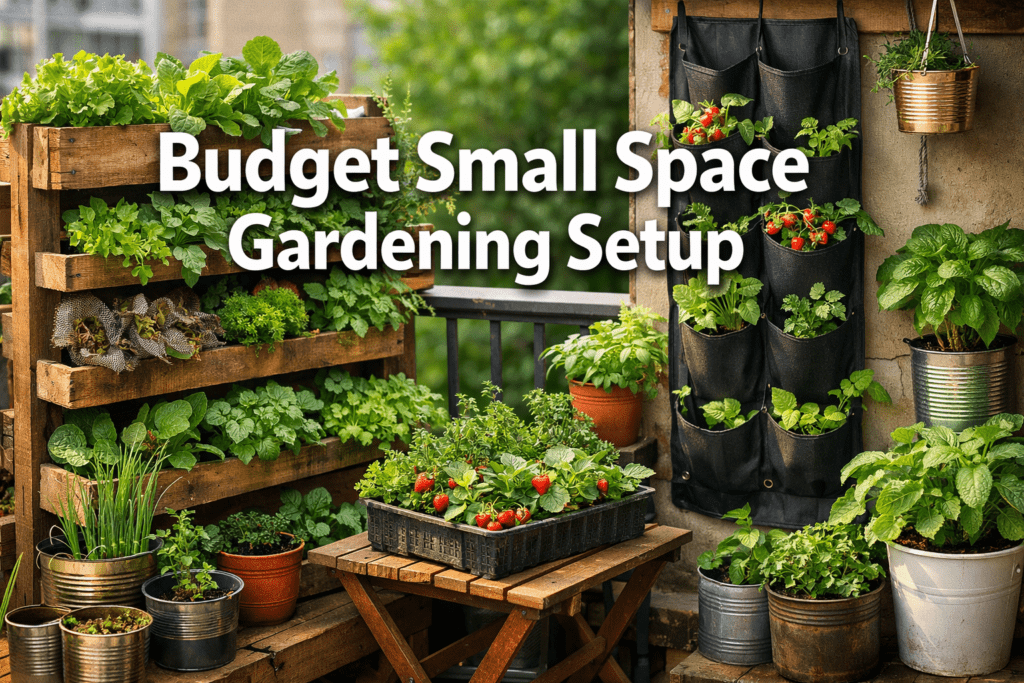 Budget Small Space Gardening Setup