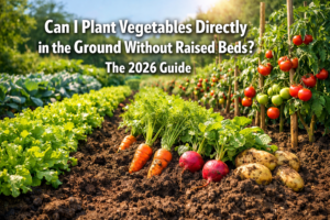 Can I plant vegetables directly in the ground without raised beds?