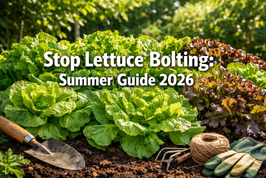 How can I prevent lettuce and leafy greens from bolting in summer?