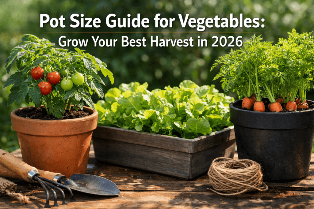 Pot Size Guide for Vegetables