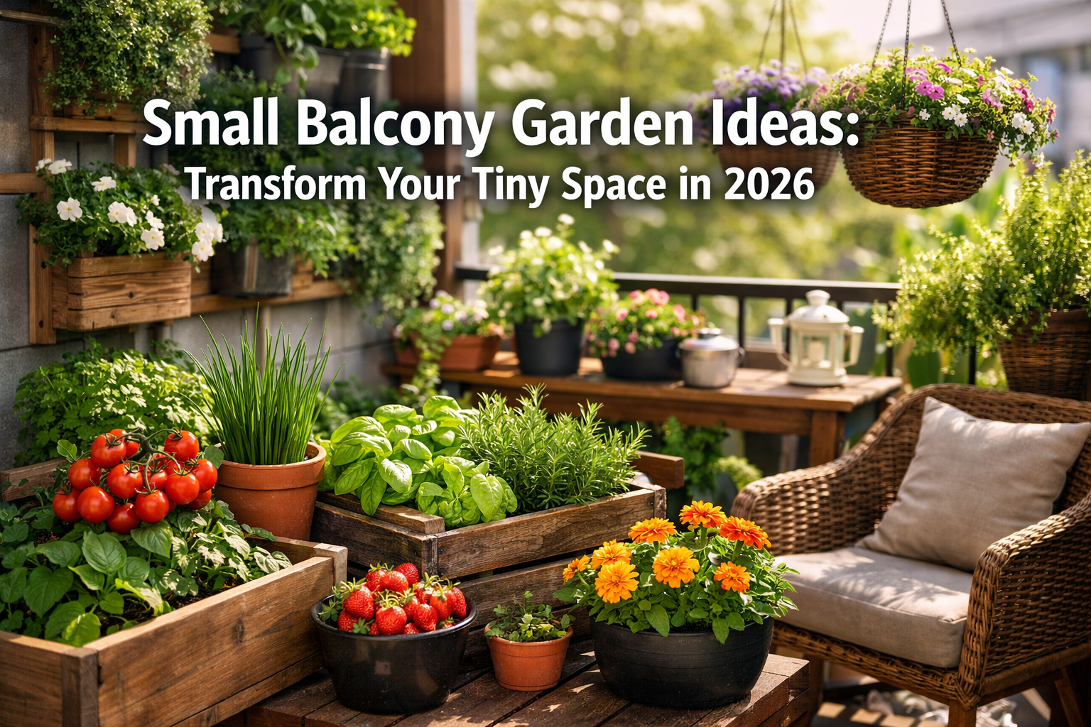 Small Balcony Garden Ideas 2026: Design Your Oasis