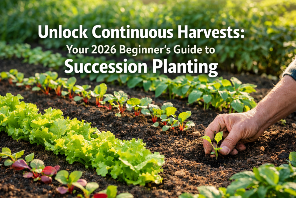 What is a succession planting schedule for beginners (what and when)?