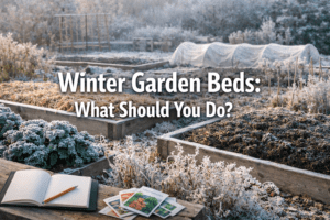What should I do with vegetable garden beds in winter?