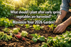 What should I plant after early spring vegetables are harvested?