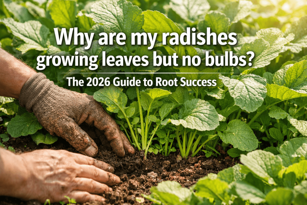 Why are my radishes growing leaves but no bulbs?