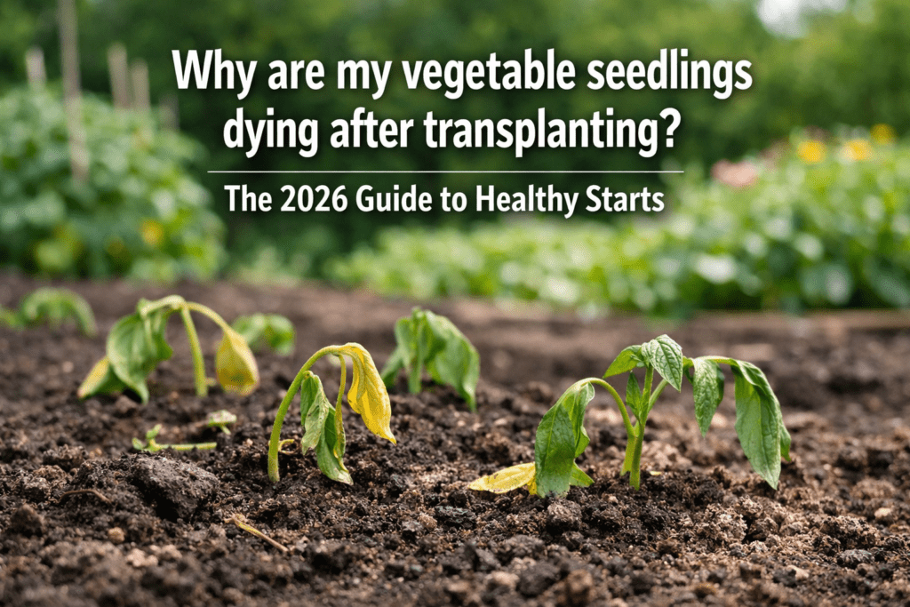 Why are my vegetable seedlings dying after transplanting?