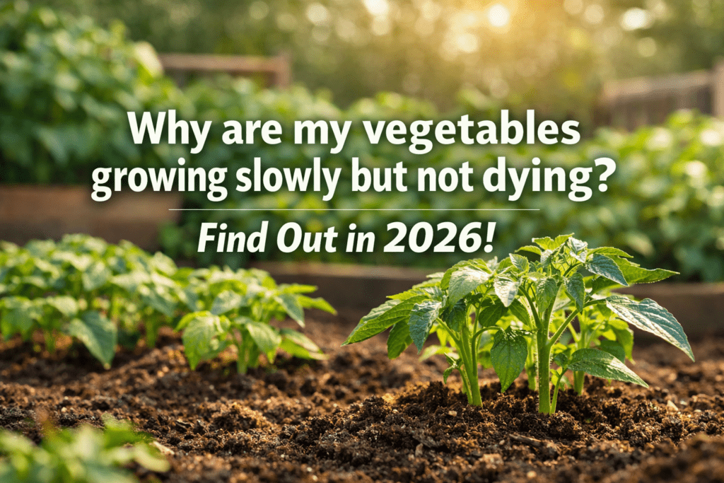 Why are my vegetables growing slowly but not dying?