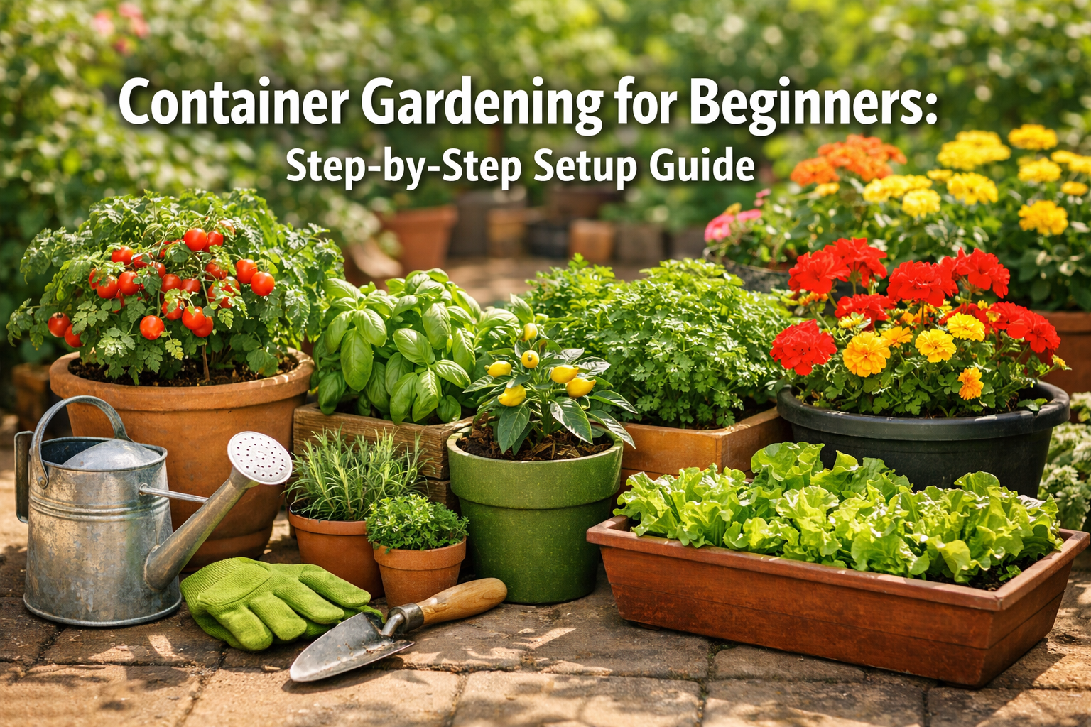 Container Gardening For Beginners: Step-by-Step Guide 2026