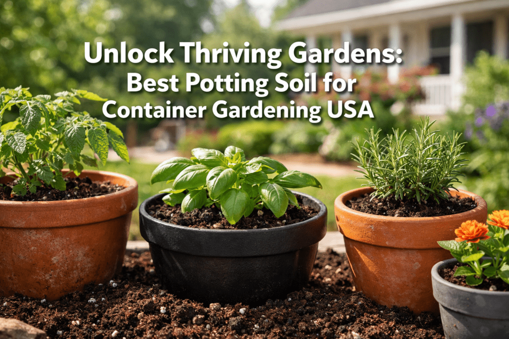 best potting soil for container gardening USA