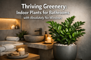 Indoor plants for bathrooms with absolutely no windows