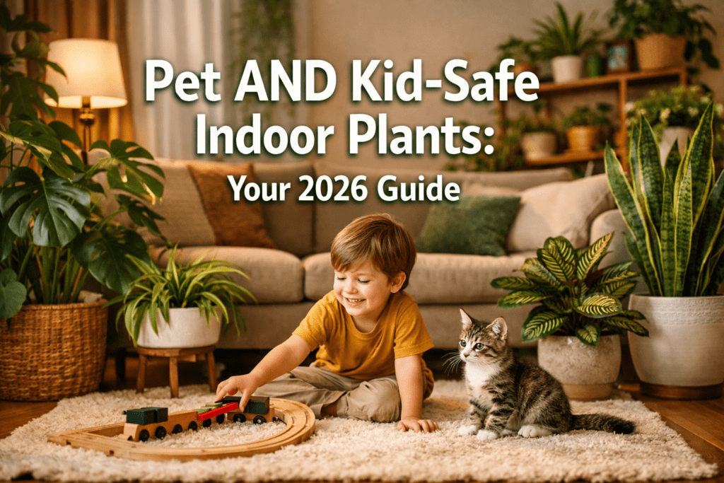 Pet AND kid-safe indoor plants: comprehensive list