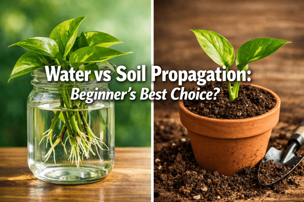 Water vs soil propagation for beginners: which is better?