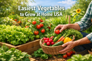 easiest vegetables to grow at home USA