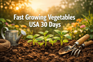 fast growing vegetables USA 30 days
