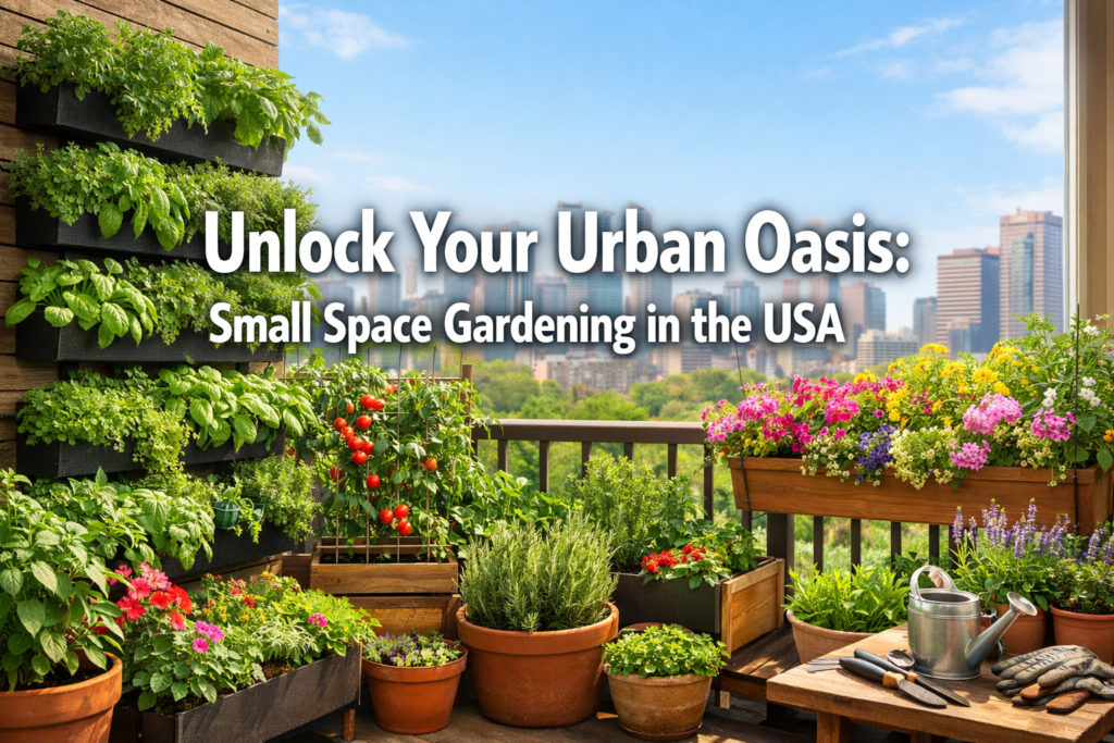 urban gardening ideas USA small space