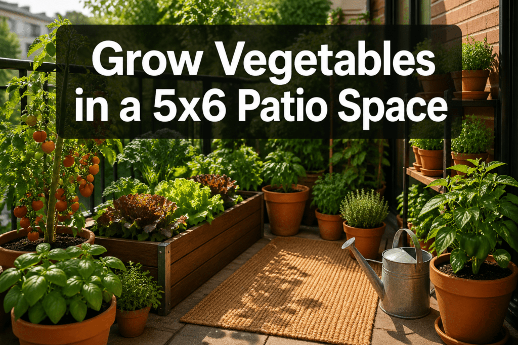 Can you grow vegetables successfully in a 5x6 foot patio space?