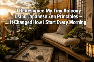 I Redesigned My Tiny Balcony Using Japanese Zen Principles — It Changed How I Start Every Morning