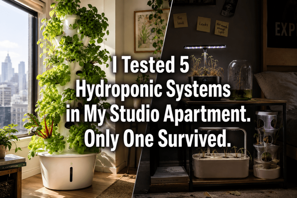 I Tested 5 Hydroponic Systems in My Studio Apartment. Only One Survived.