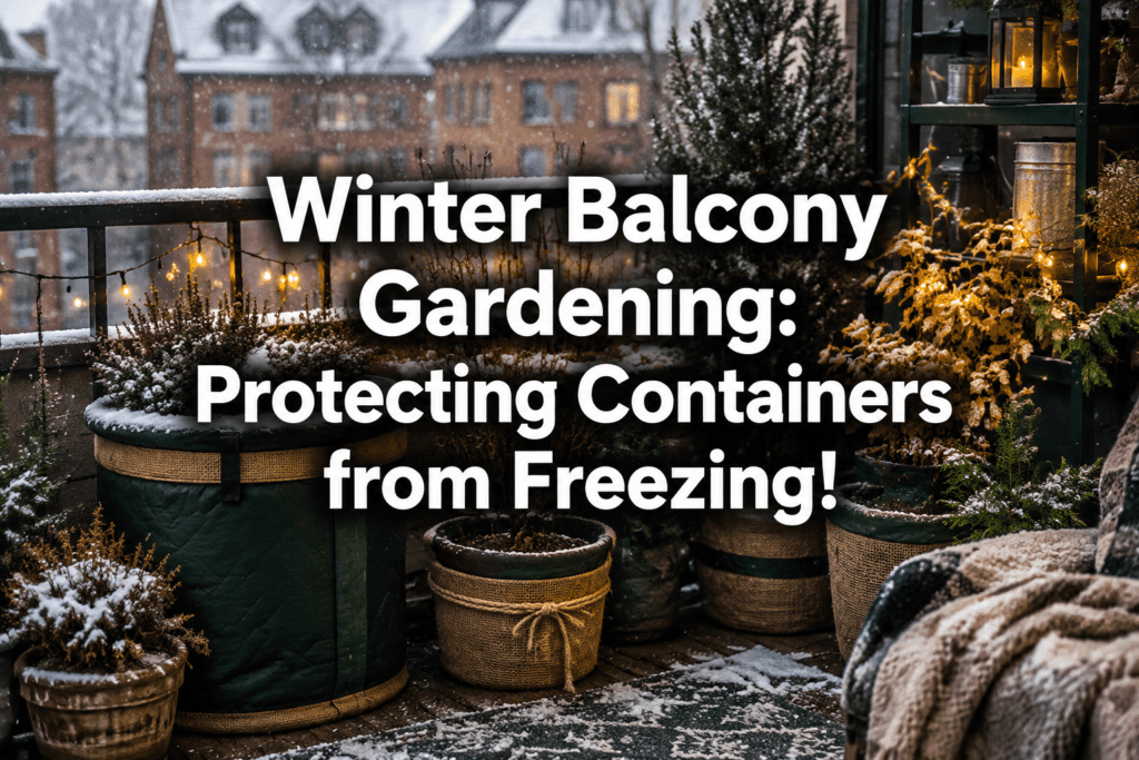 Balcony gardening in winter — what to do with containers when it freezes