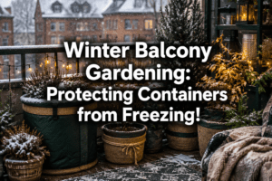 Balcony gardening in winter — what to do with containers when it freezes