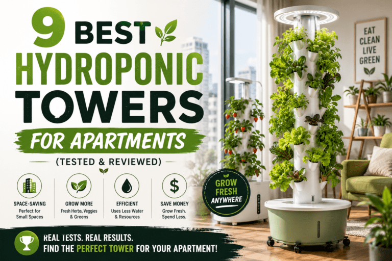 9 Best Hydroponic Towers For Apartments In 2026 (Tested & Reviewed ...