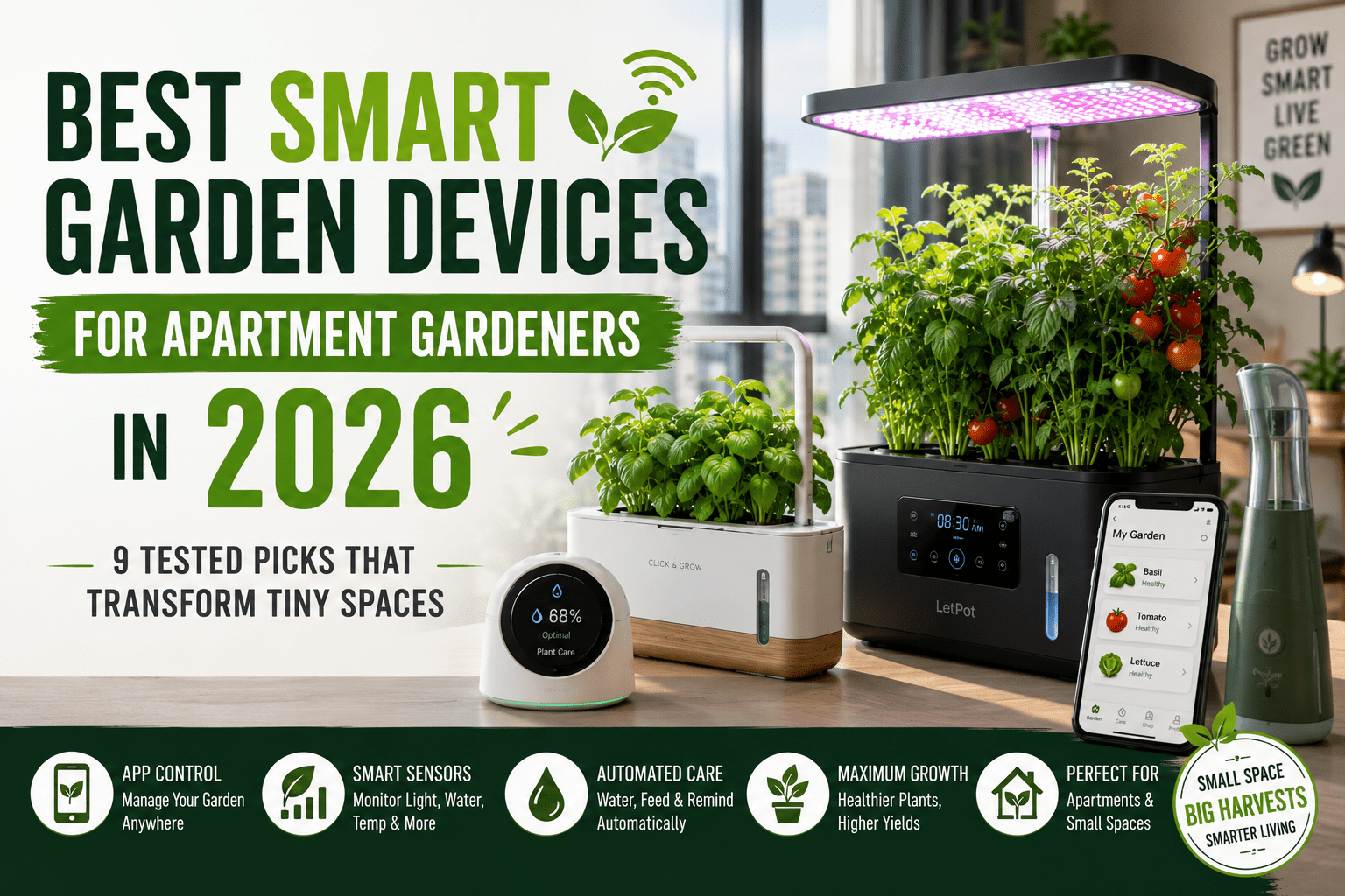 Best Smart Garden Devices For Apartment Gardeners In 2026: 9 Tested ...