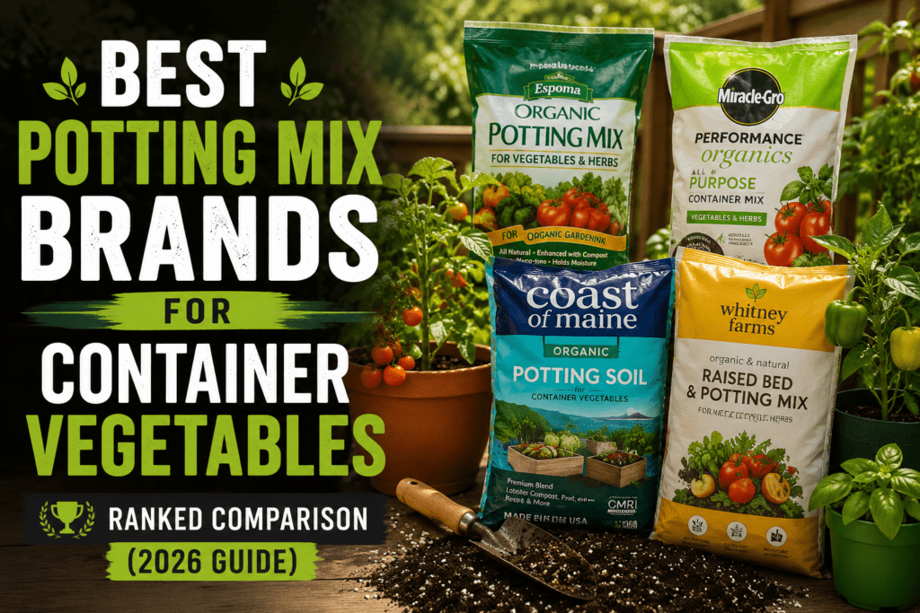Best potting mix brands for container vegetables — ranked comparison