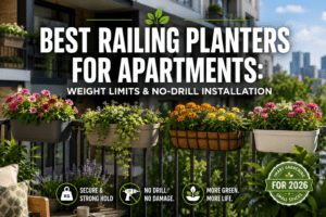 Best railing planters for apartment balconies — weight limits and no-drill installation