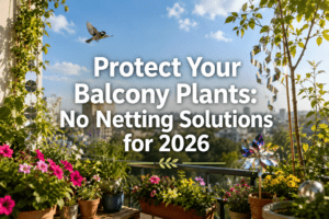 How to protect balcony plants from bird damage without netting