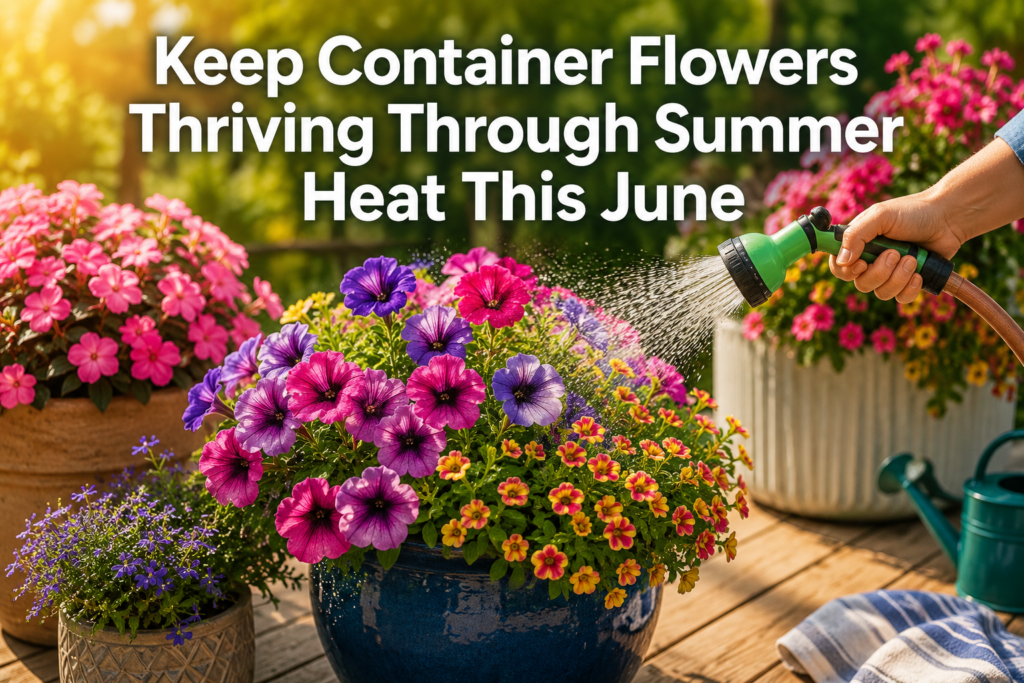 Keep Container Flowers Thriving Through Summer Heat This June