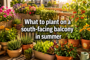 What to plant on a south-facing balcony in summer